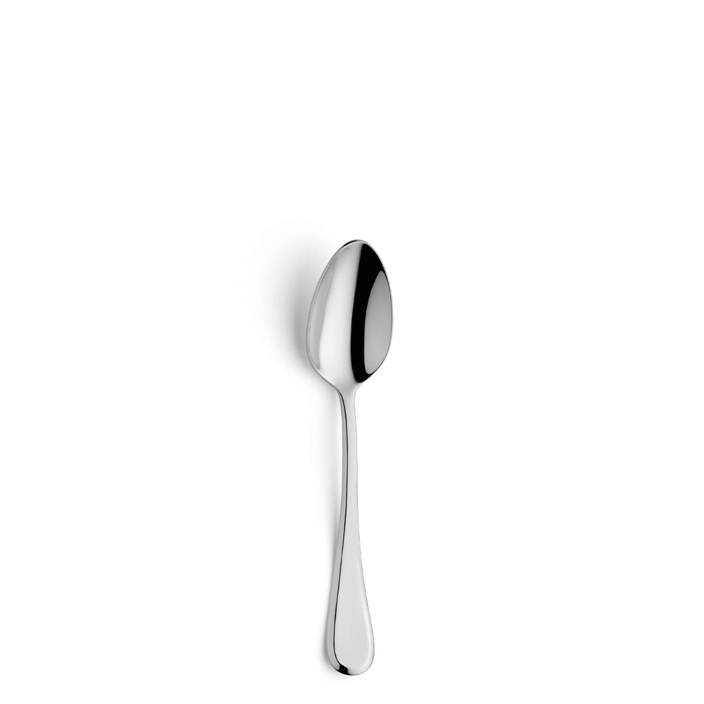 Amefa DRIFT Besteckset 24-teilig mit Messer, Gabel, Löffel aus Edelstahl, ordentlich auf einem weißen Teller.