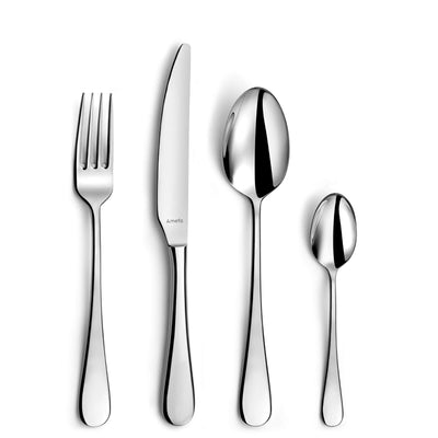 Amefa VENUS Besteckset, 24-teilig, Edelstahl, Messer, Gabeln, Löffel, elegant für den Tisch, hochwertiges Besteckset