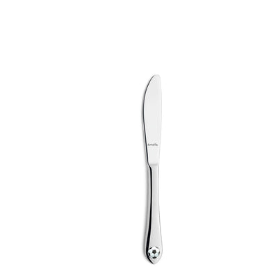 Kinderbesteck Set von Amefa, 3-teiliges Cutlery Set mit kindgerechtem Design und bunten Griffen für kleine Hände.