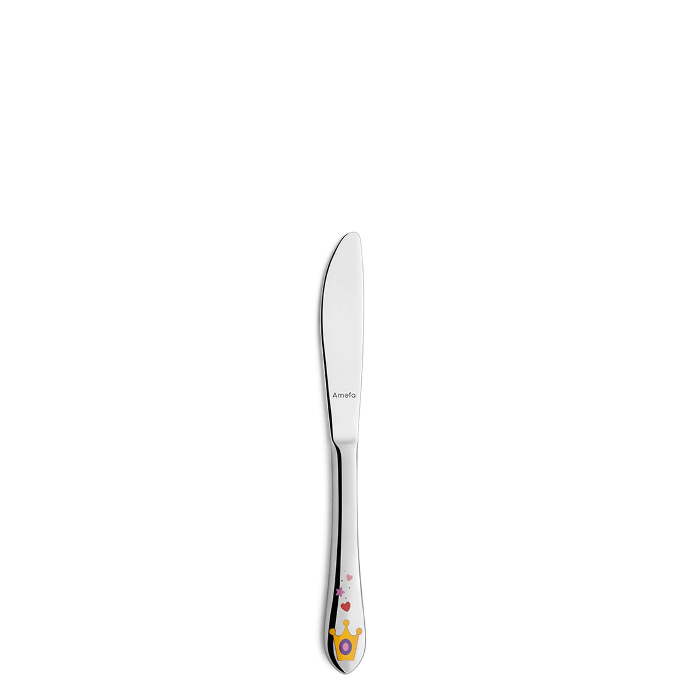 Kinderbesteck Set von Amefa, 3-teilig, mit kindgerechtem Design aus Edelstahl, ideal für kleine Kinder.