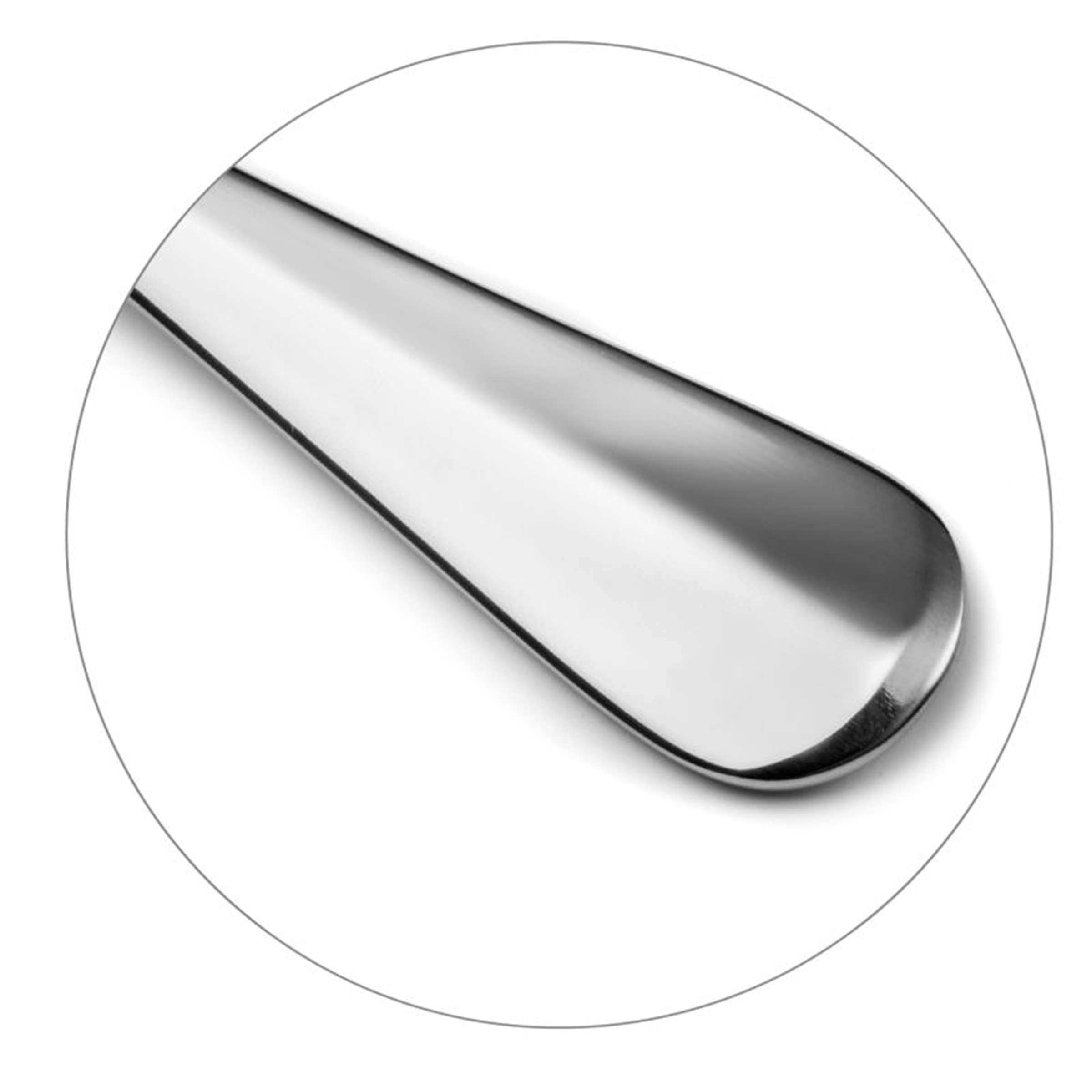 Amefa Baguette Salatbesteck, 2-teilig, Edelstahl, detailreiches Besteckset für Salate, Nahaufnahme