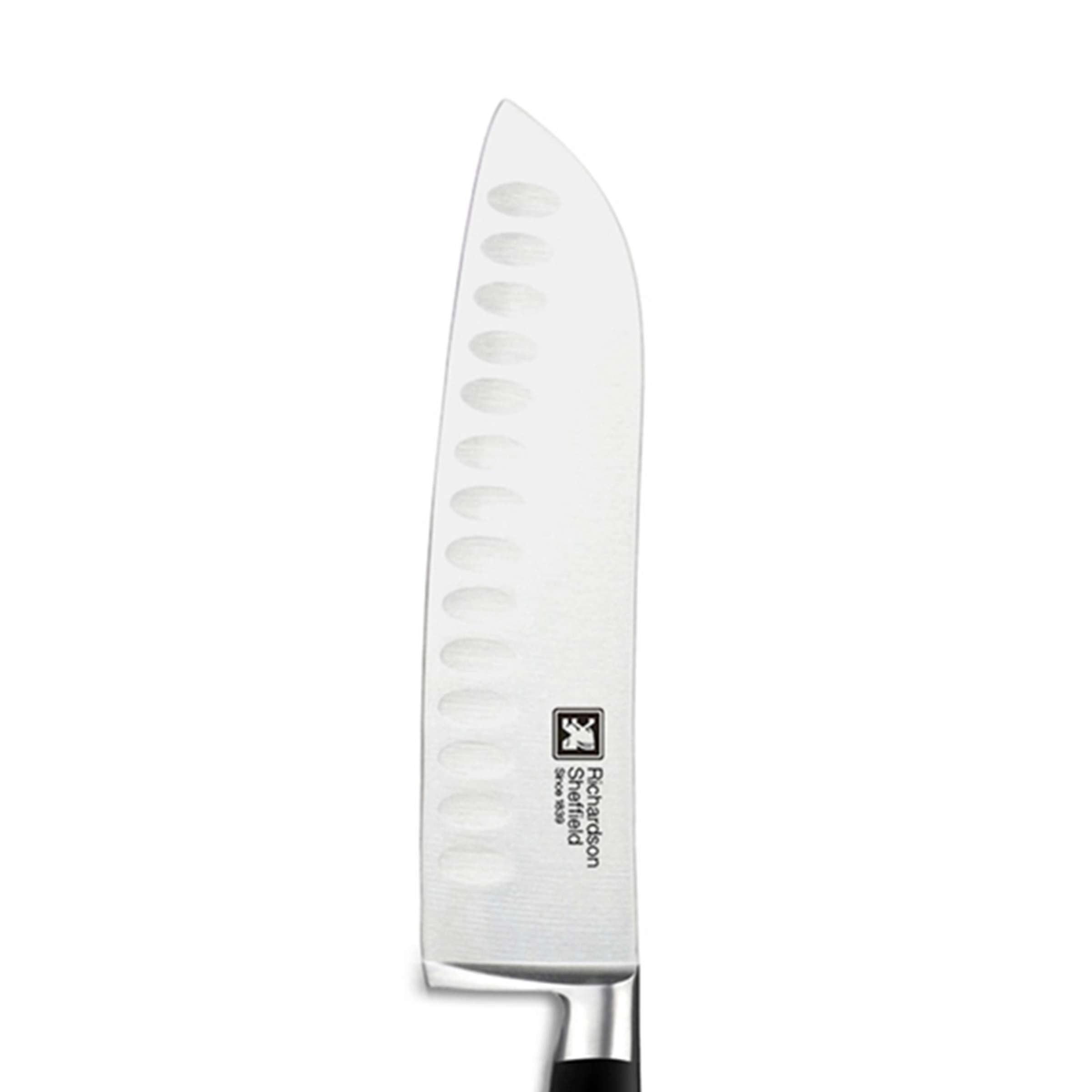 Sabatier Trompette Santokumesser, Küchenmesser mit scharfer Klinge, optimale Schneidleistung, hochwertiges Kochbesteck