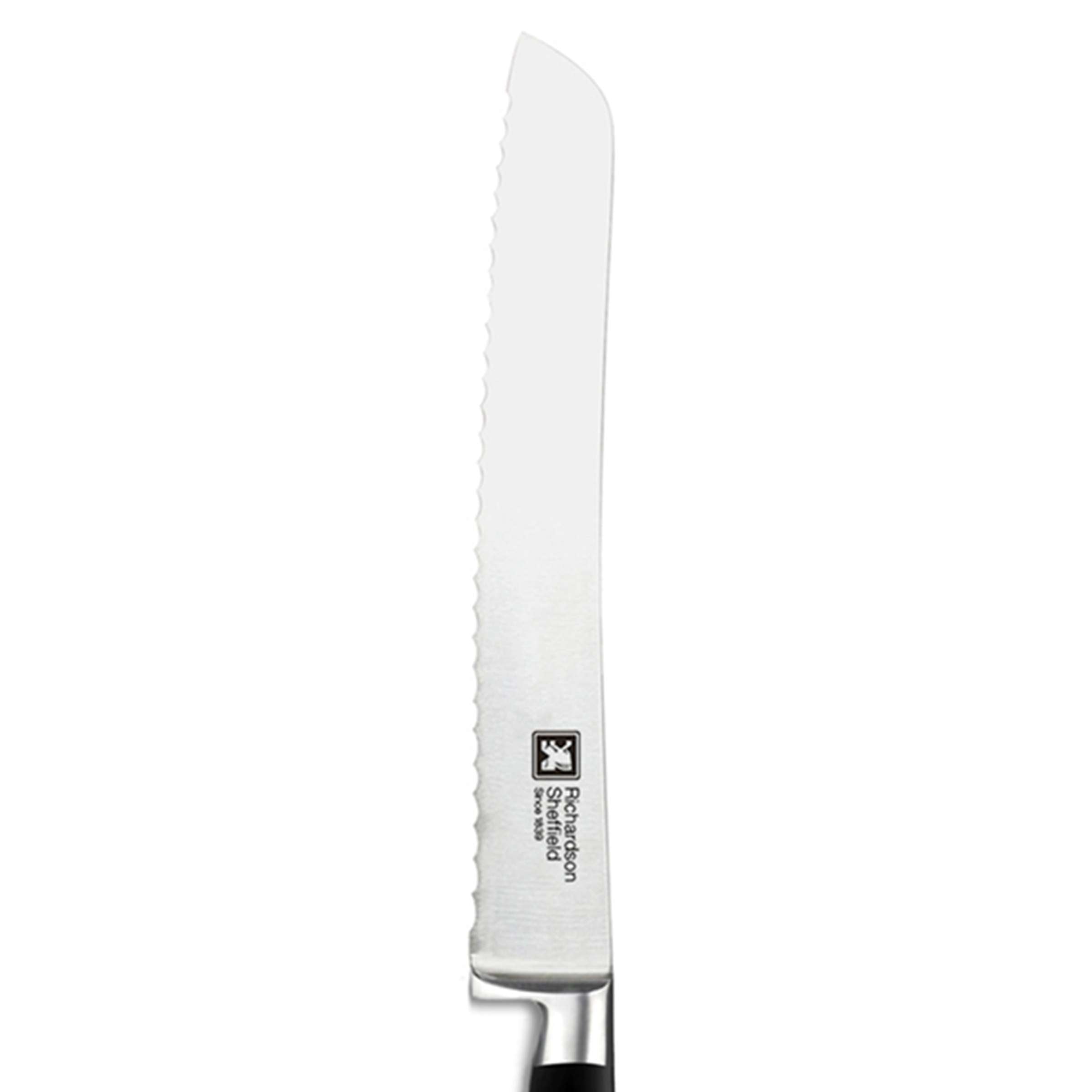 Sabatier Trompette Brotmesser mit scharfer Klinge und Holzgriff, ideal zum Schneiden von Brot auf einer Küchenarbeitsfläche