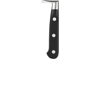 Sabatier Trompette Kochmesser, Küchenmesser mit silberner Klinge und schwarzem Griff, perfekt zum Schneiden in der Küche