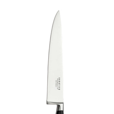 Sabatier Trompette Küchenmesser, Origin Kochmesser, scharfes Küchenmesser mit Holzgriff und rostfreier Klinge, Nahaufnahme