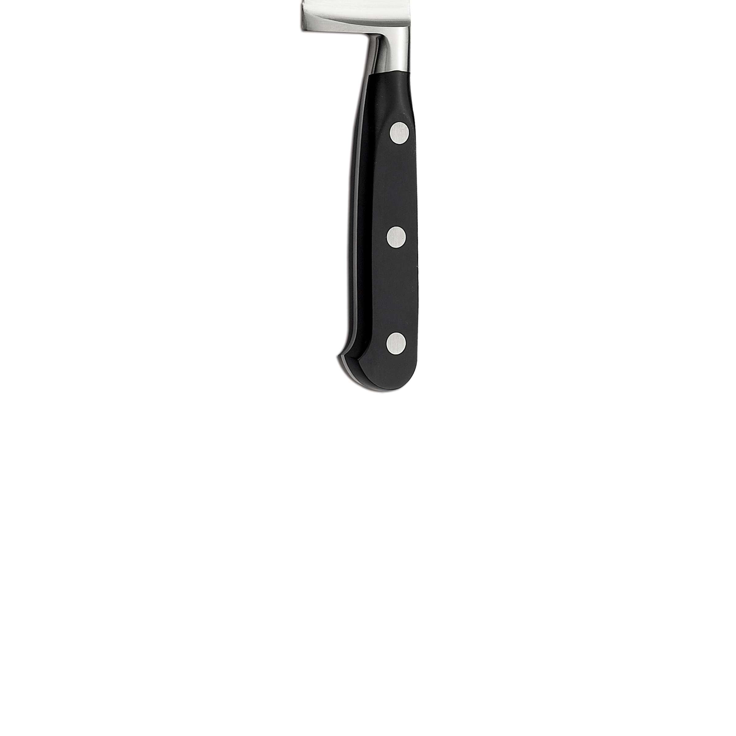 Sabatier Trompette Kochmesser, scharfes Küchenmesser mit Edelstahlklinge und schwarzem Griff, ideal zum Schneiden und Zubereiten.