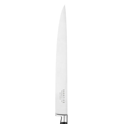 Sabatier Trompette Tranchiermesser, Küchenmesser mit scharfer Klinge und Holzgriff, ideal zum Tranchieren und Zerkleinern von Fleisch
