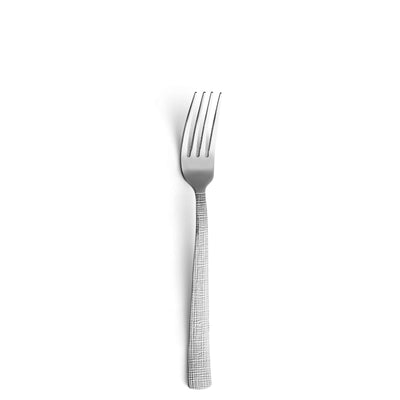Amefa LINEN Besteckset 24-teilig, Menügabel aus Edelstahl mit elegantem Design auf weißem Hintergrund.