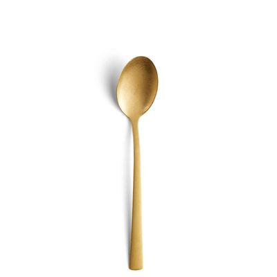 Amefa MANILLE Besteckset 42-teilig, mattiertes PVD-Gold, Messer, Gabeln, Löffel aus Edelstahl, elegante Essbesteck für den Haushalt