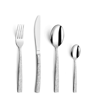 Amefa HAVANE Besteckset, 24-teilig, mit Messer, Gabel, Löffel und Teelöffel, elegant und hochwertig gestaltet.