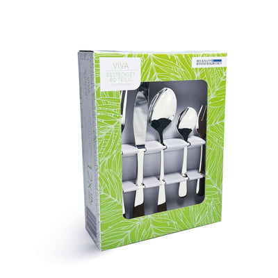 VIVA Besteckset 60-teilig von Amefa, hochwertiges Messer, Gabel, Löffel aus Edelstahl, elegant und vielseitig für den Alltag.