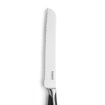 Kuppels CHEF Brotmesser, scharfes Küchenmesser mit Edelstahlklinge, zum Schneiden von Brot und Gebäck, auf weißem Hintergrund.