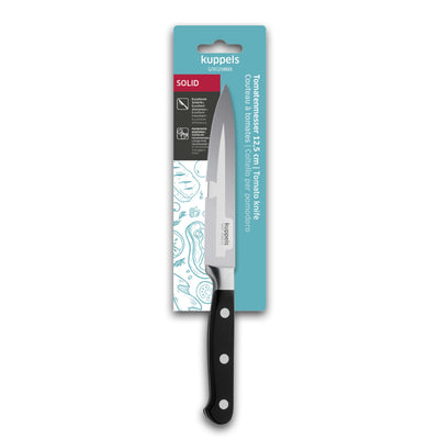 Küchenmesser von Kuppels, solides Tomatenmesser in Verpackung, scharfes Messer zum Schneiden von Tomaten, ergonomischer Griff.