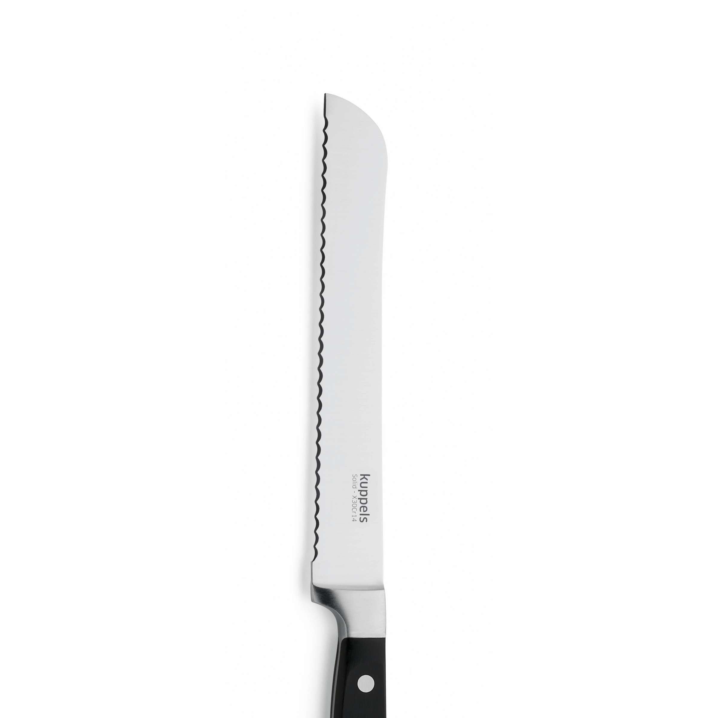 Kuppels SOLID Brotmesser Küchenmesser mit scharfer Klinge, ideal zum Schneiden von Brot und Backwaren, auf weißem Hintergrund.