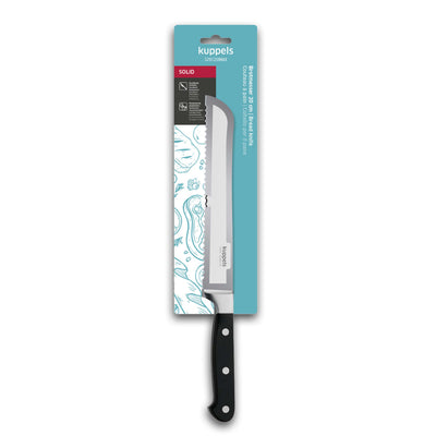 Kuppels SOLID Brotmesser in Verpackung, scharfes Küchenmesser mit rostfreiem Edelstahl, ideal für Brot und Gebäck schneiden