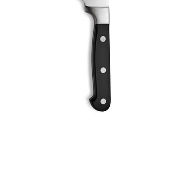 Solides Kuppels Santokumesser mit scharfem, glatten Klingenstahl für präzises Schneiden in der Küche.