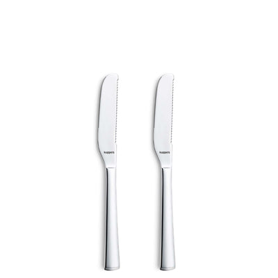 Kuppels Butterstreicher Set, 2-teilig, Edelstahl Besteck mit butterförmigem Design, ideal für Butter und Aufstriche.
