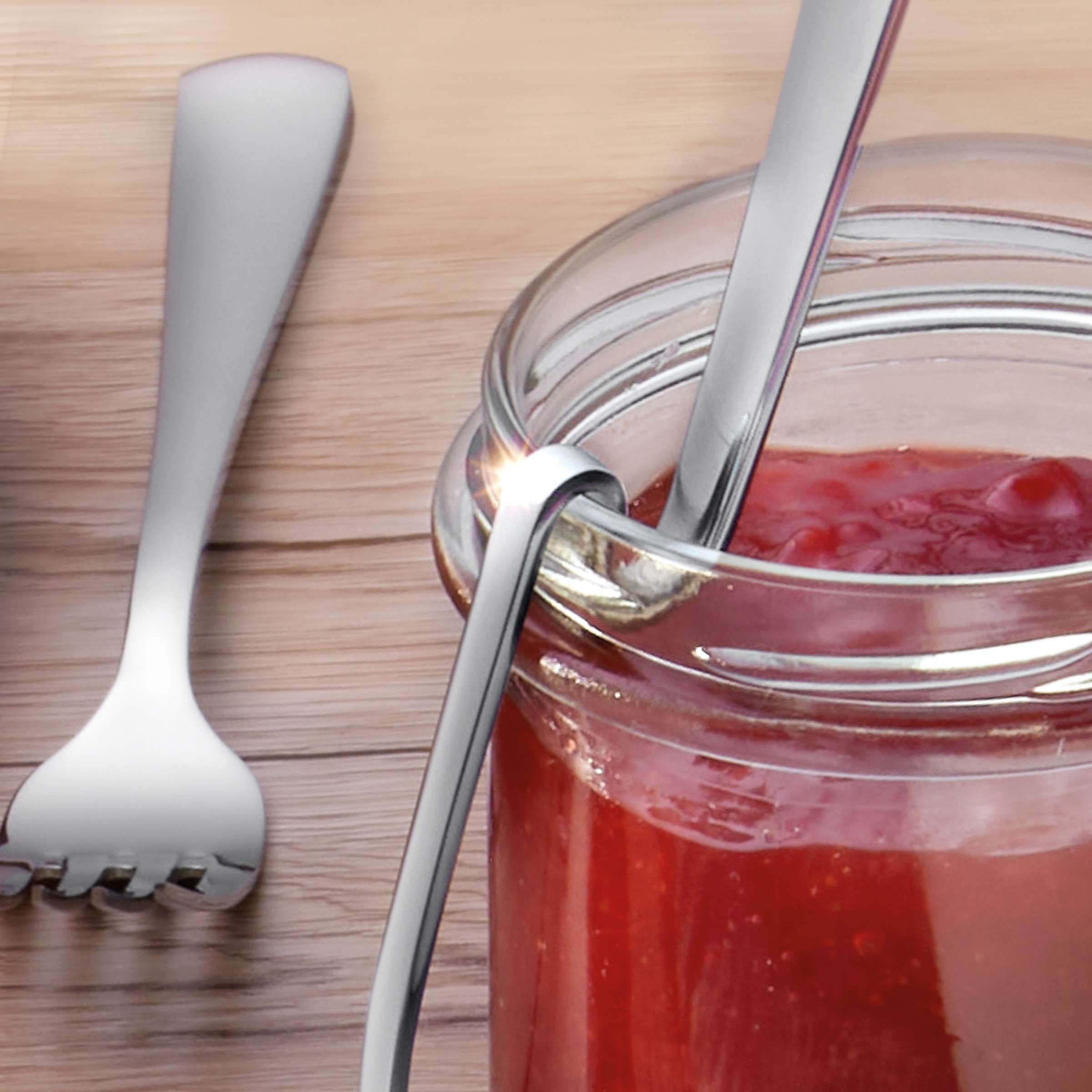 Kuppels Marmeladenlöffel aus Edelstahl, einzelnes Besteckstück, ideal für Marmelade und Aufstriche, elegant und funktional
