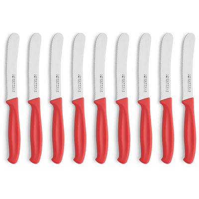 KUPPELS Küchenmesser-Set, 9-teilig, mit verschiedenen Messern für Frühstück und Kochen, aus hochwertigem Edelstahl.