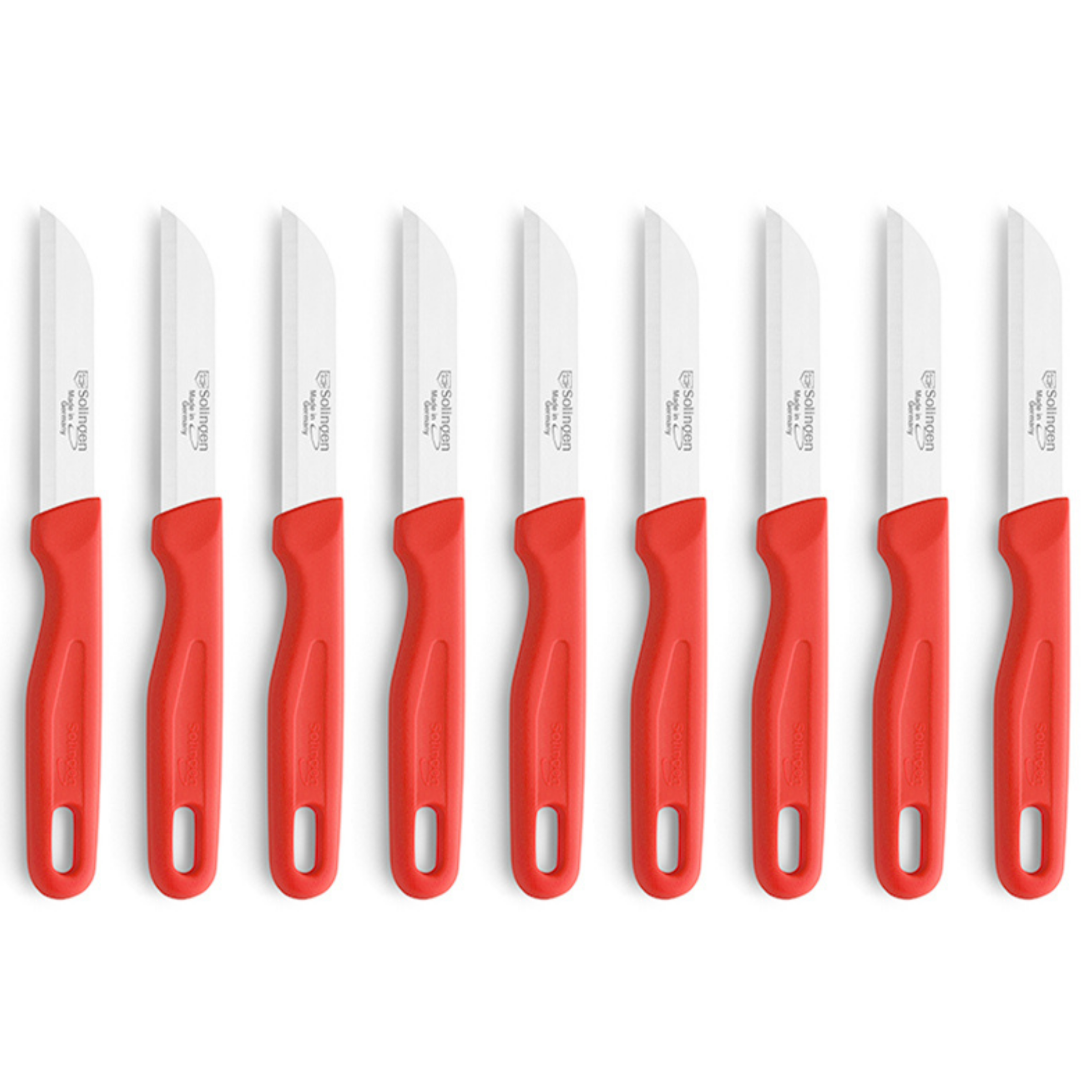 Kuppels SOLINGEN Küchenmesser Set mit 9 Messern, scharfe Küchenmesser aus rostfreiem Stahl, ideal für Kochen und Zubereitung
