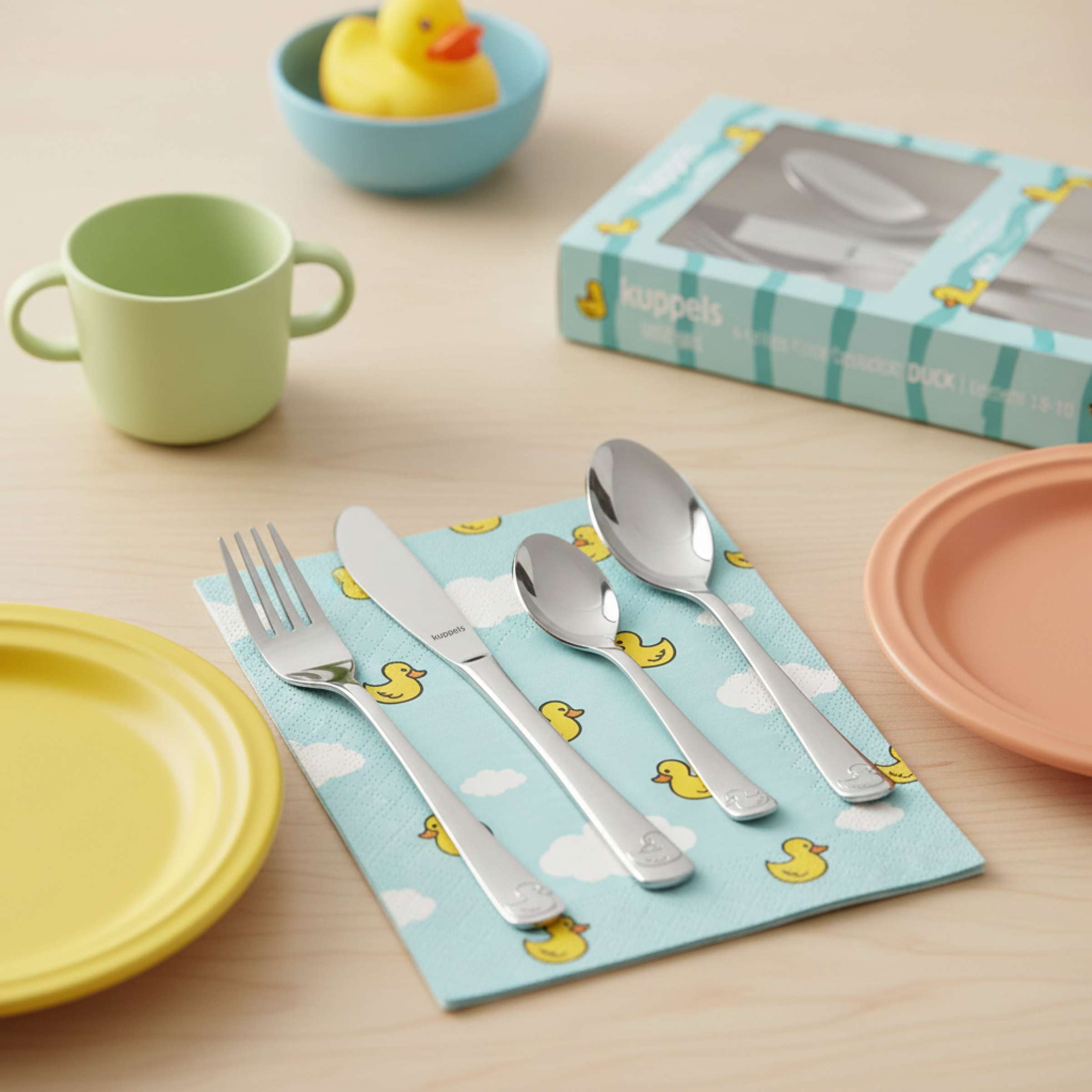 DUCKS Kinderbestekset 4-delig