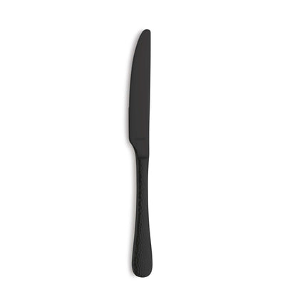 Schwarzes CRYSTAL Besteckset 30-teilig von Kuppels Home, besteht aus Messer, Gabel, Löffel und Teelöffel aus Edelstahl.
