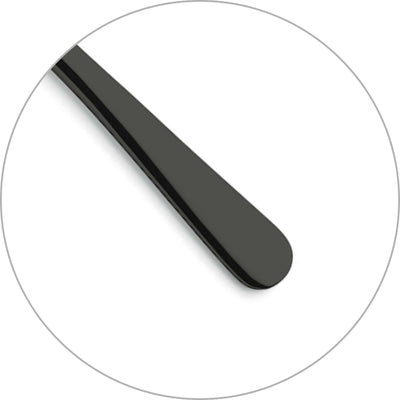 Schwarz glänzendes DELIA Besteckset 30-teilig von Kuppels Home, Messer, Gabeln, Löffel aus hochwertigem Edelstahl, modernes Design