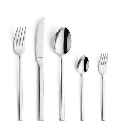 Kuppels SKAN Besteckset 30-teilig mit Messer, Gabel, Löffel aus Edelstahl, elegant und komplett für den Tischgebrauch