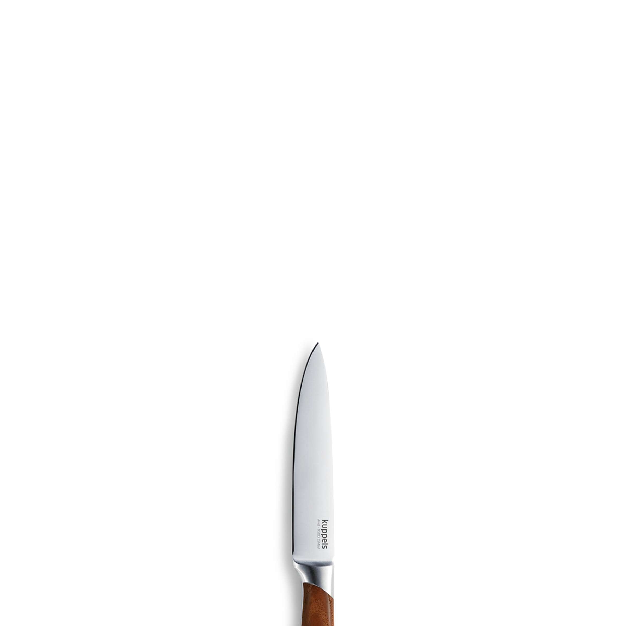 Küchenmesser von Kuppels, Avid Spickmesser, scharfes Pariermesser mit Holzgriff, ideal zum Schneiden und Schälen.