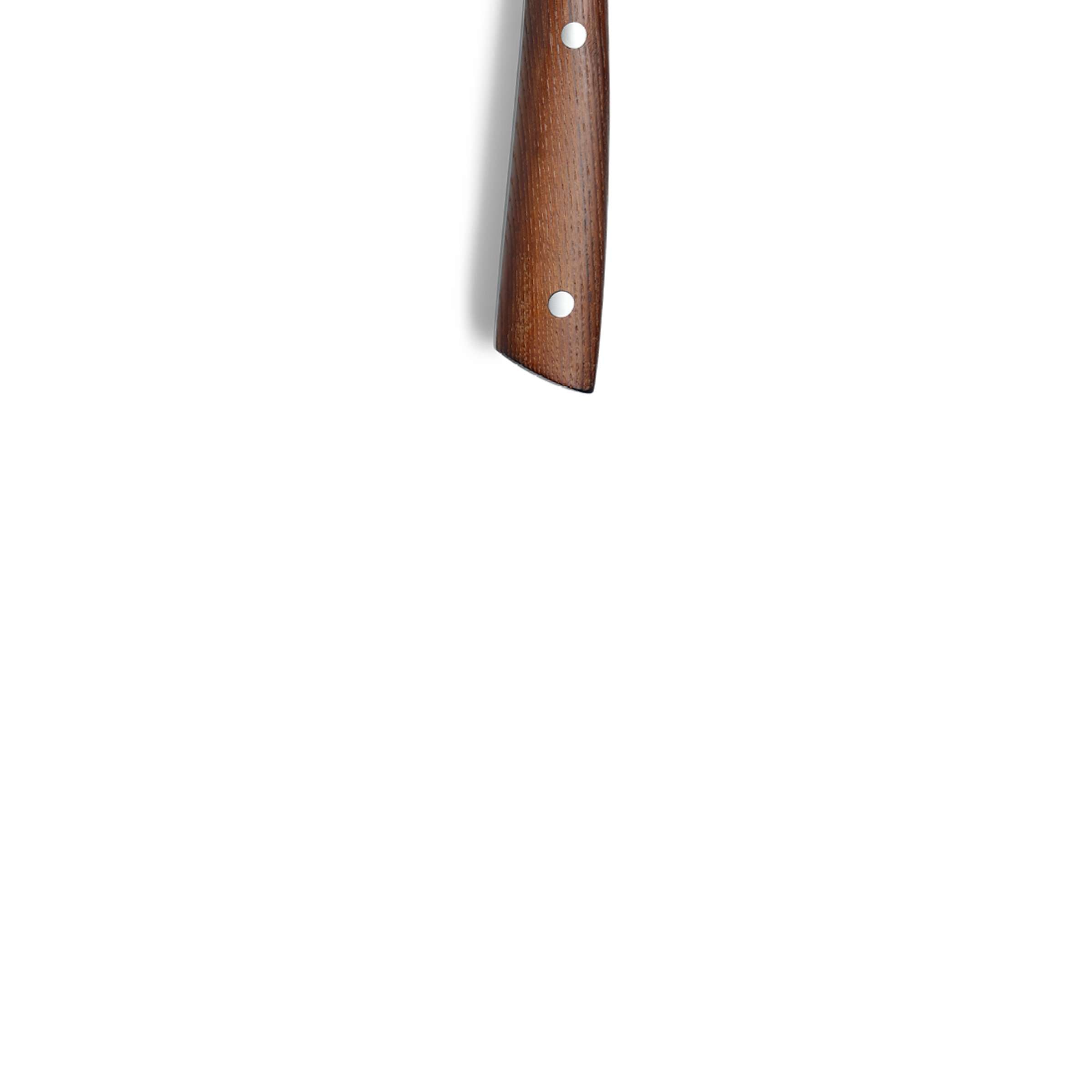Hochwertiges Kochmesser von Kuppels, Küchenmesser mit scharfer Klinge, ideal zum Schneiden von Lebensmitteln, auf hellem Küchenhintergrund