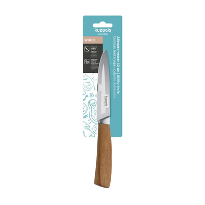 Kuppels WOOD Allzweckmesser, Küchenmesser mit Holzgriff, scharf und vielseitig für Schneiden und Zubereiten in der Küche