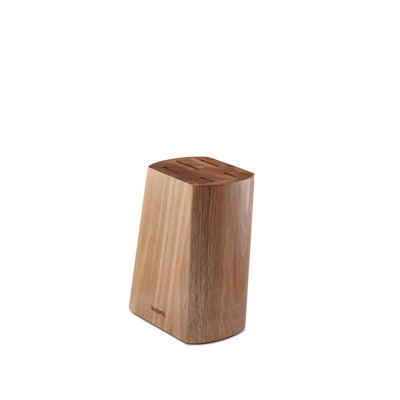 Kuppels Wood Messerblock mit fünf Messerfächern und Holzdesign, stilvoller Aufbewahrungsblock für Küchenmesser