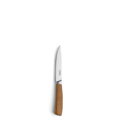 Kuppels Holzmesserblock mit fünf Messern, stabiles Messerhalter-Set aus Holz für Küchenmesser, platzsparend und elegant.
