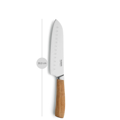 Kuppels WOOD Santokumesser Küchenmesser mit Holzgriff, scharf und langlebig für präzises Schneiden in der Küche