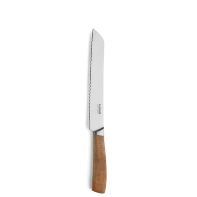 Kuppels WOOD Brotmesser Küchenmesser mit Holzgriff und gezahnte Klinge, ideal zum Schneiden von Brot.