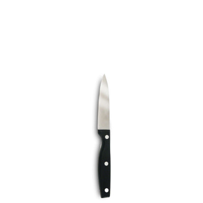 Kuppels Sharp Line Edition Messerblock mit fünf Messern aus Edelstahl, auf Holzständer präsentiert.