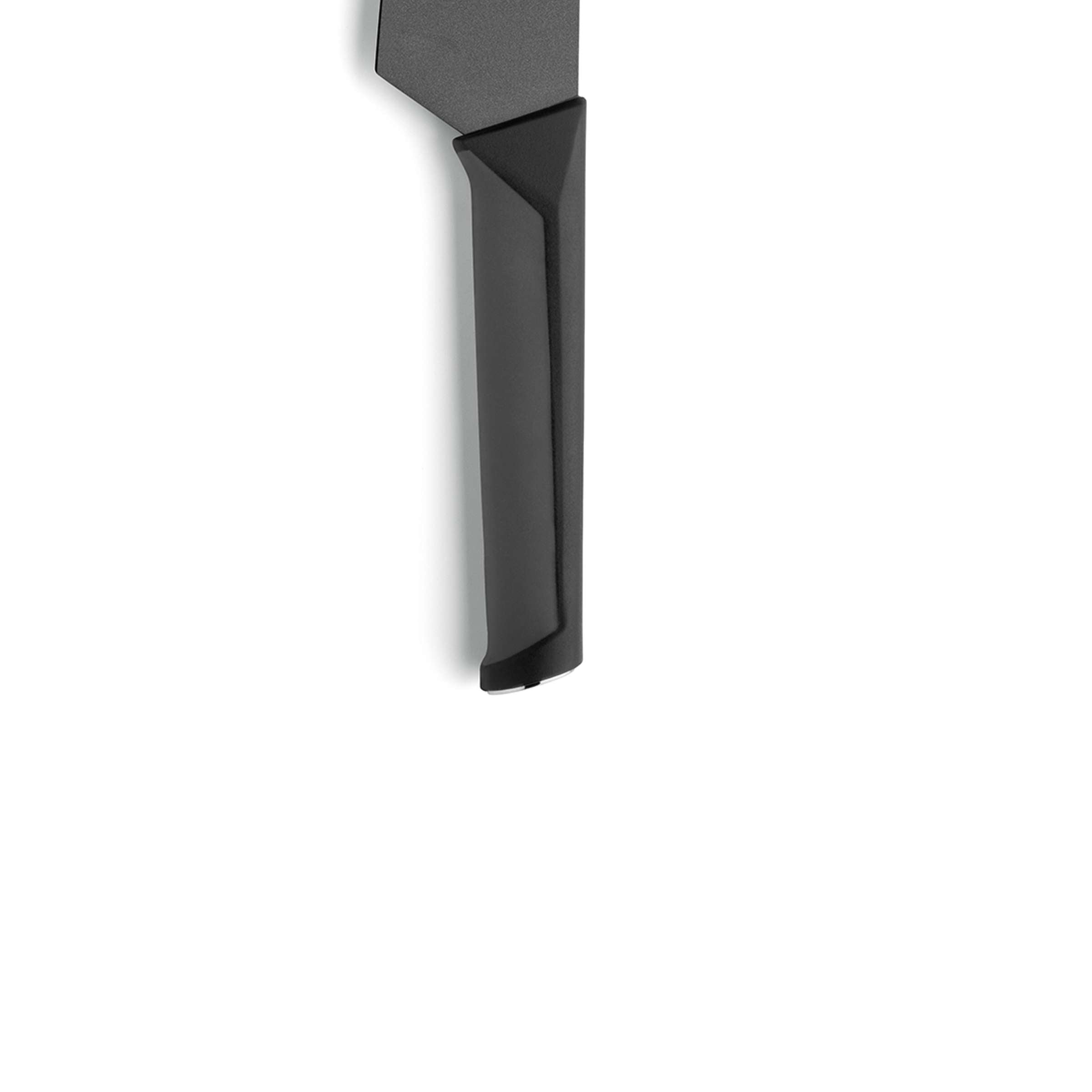 Schwarzes Santokumesser von Kuppels, Küchenmesser mit scharfem Klingenabschnitt, ideal für präzises Schneiden in der Küche
