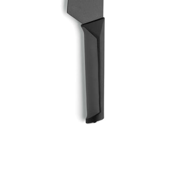 Schwarzes Santokumesser von Kuppels, Küchenmesser mit scharfem Klingenabschnitt, ideal für präzises Schneiden in der Küche