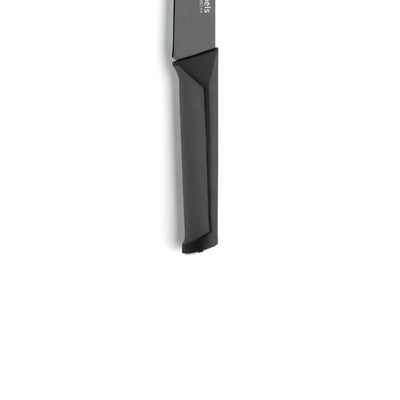 Schwarzes Fleischmesser von Kuppels, Küchenmesser mit robustem Klingenblatt, ideal zum Zerteilen von Fleisch und Fleischwaren.