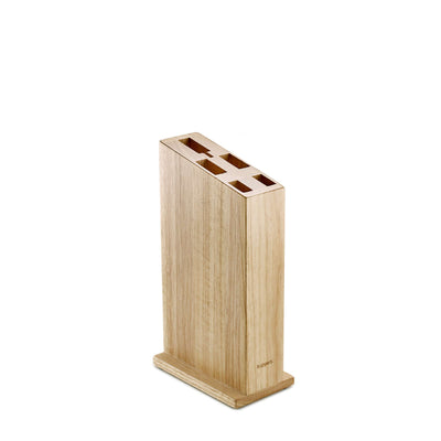 Kuppels BASIC Messerblock 5-teilig aus Holz mit verschiedenen Messern für Küche und Schneidarbeiten.