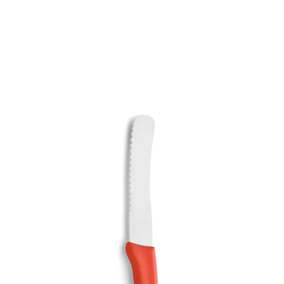 Drei Küchenmesser im Kuppels Frühstücksmesser-Set aus Solingen, mit scharfen Klingen und ergonomischen Griffen.