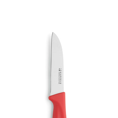 Küchenmesser Set von Kuppels, 9-teilig, mit verschiedenen Messern und Küchenwerkzeugen, sichtbar auf einem Küchenhintergrund.