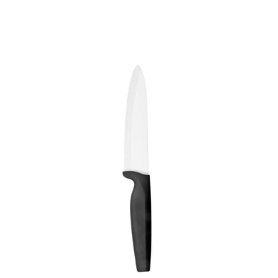 Keramik-Kochmesser von Kuppels, Küchenmesser mit scharfer Klinge, ideal zum Schneiden von Obst und Gemüse, auf weißem Hintergrund.