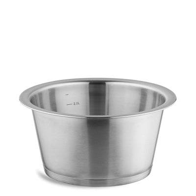 Kuppels QUICK CLACK PRO Topf 20 cm, Edelstahlkochgeschirr, Ansicht von oben mit Griffen und Deckel, Küchenutensil für Kochen