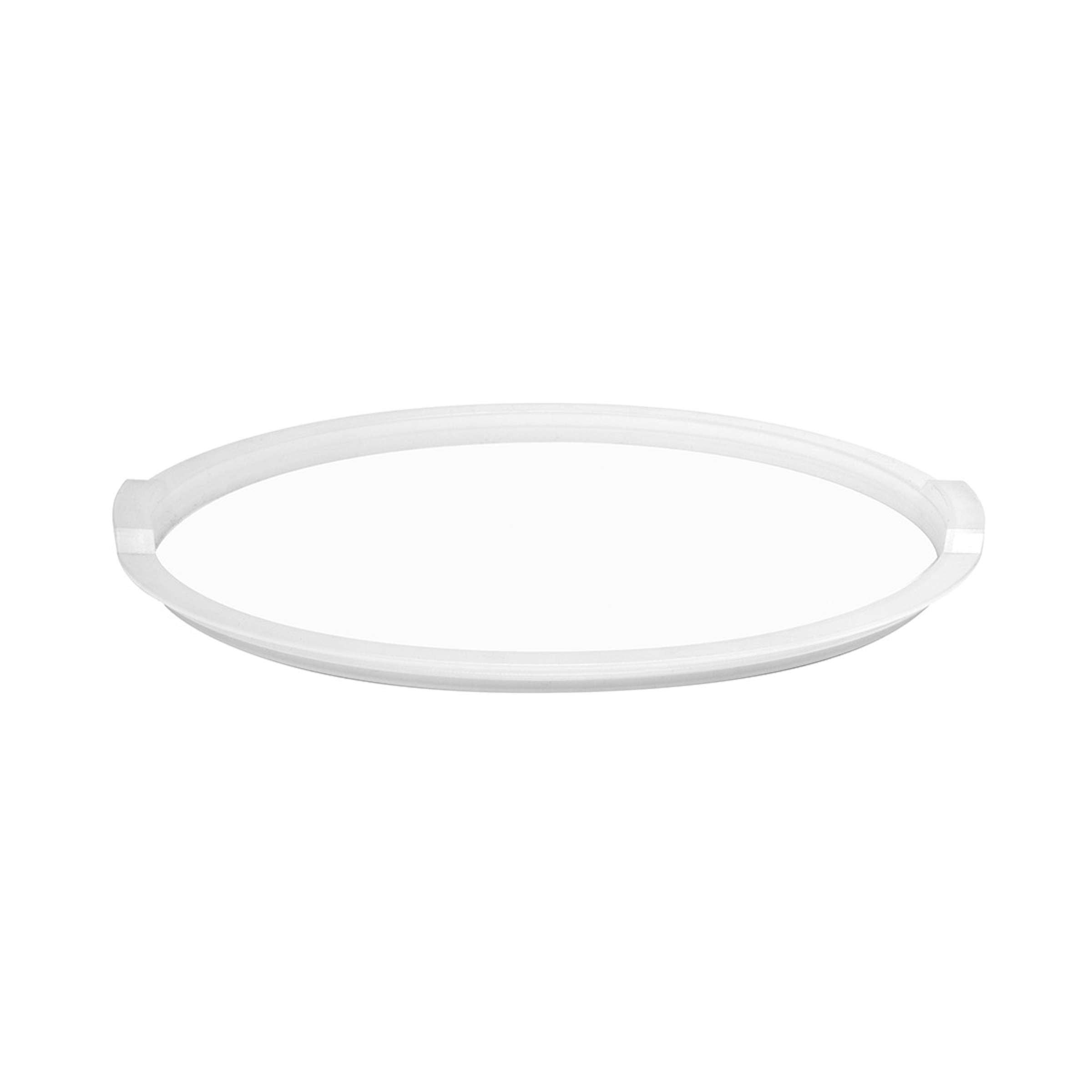Kuppels QUICK CLACK PRO Frischhaltedeckel 20 cm auf einem Topf, langlebiges Silikondeckel-Design für Lebensmittel.