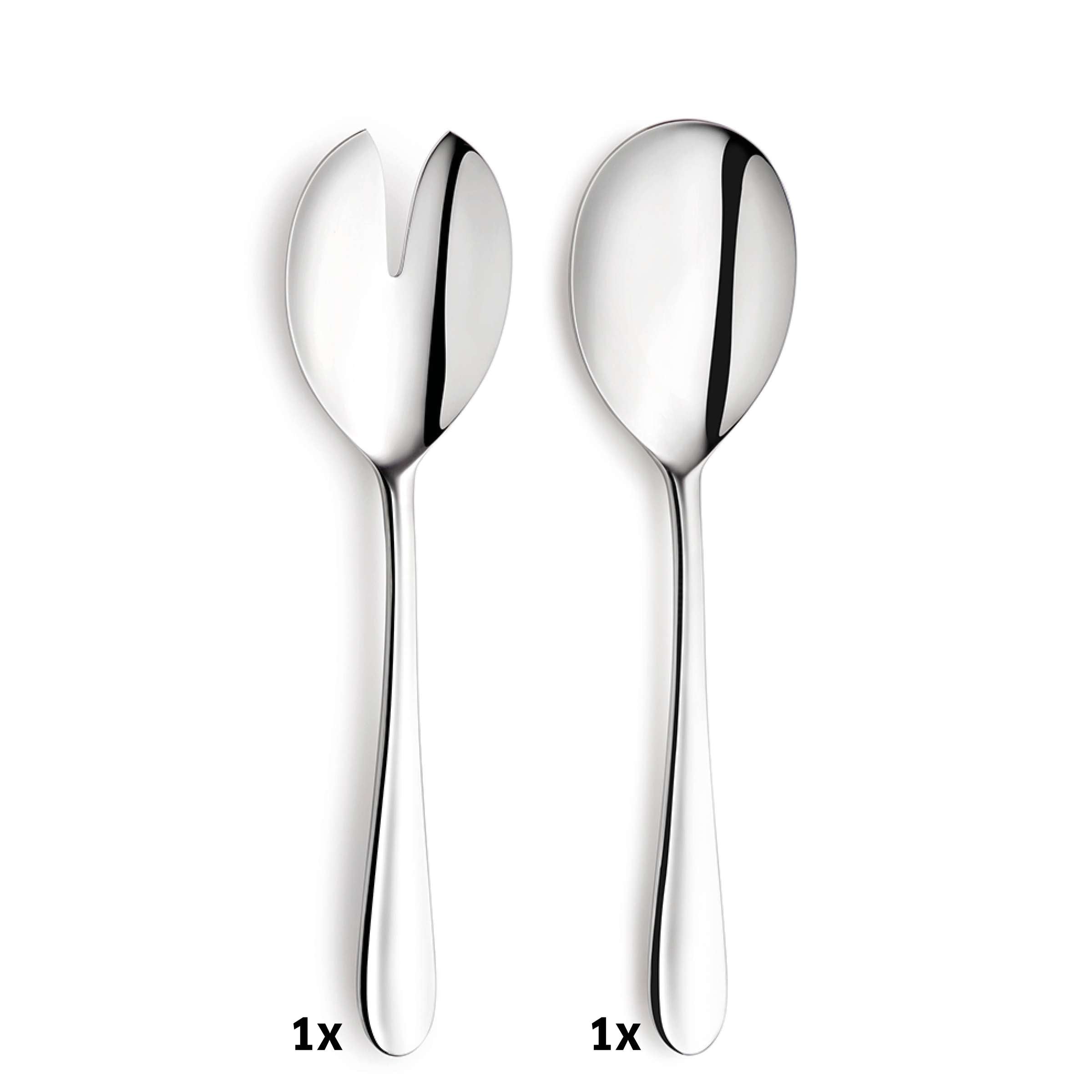 Kuppels TRIVO Besteckset 45-teilig mit Messer, Gabel, Löffel aus Edelstahl, elegant für den täglichen Gebrauch