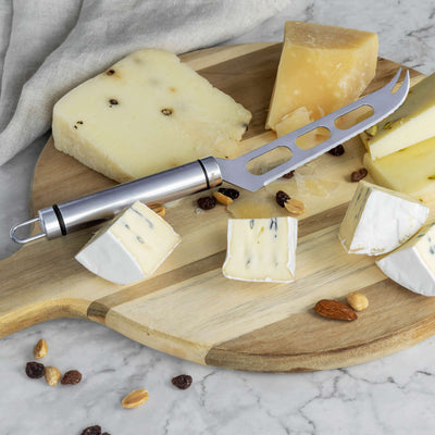 Kuppels Käsemesser, Küchenmesser mit Edelstahlklinge und Holzgriff, ideal zum Schneiden verschiedener Käsesorten.