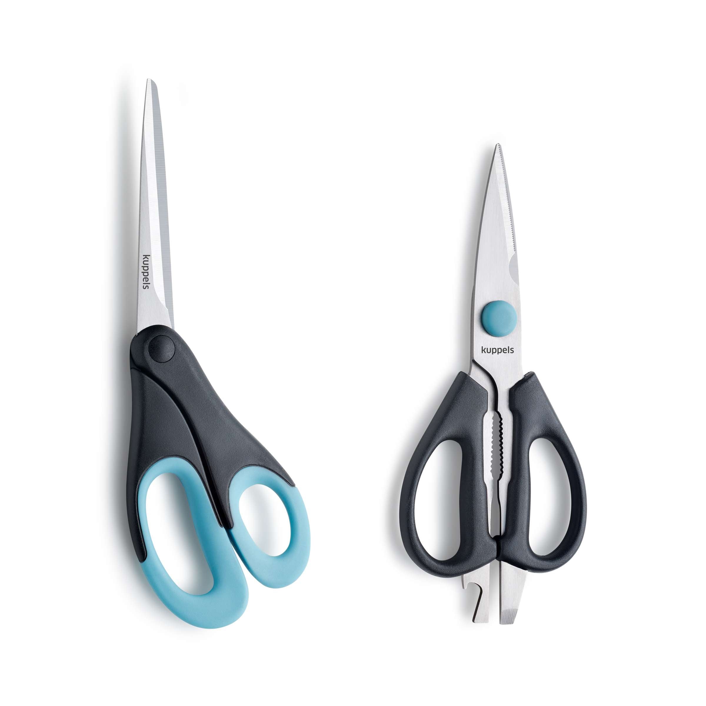 Kuppels Haushaltsschere, 2-teilig, scharfe Küchenmesser-Sets mit Edelstahlklingen und ergonomischen Griffen.