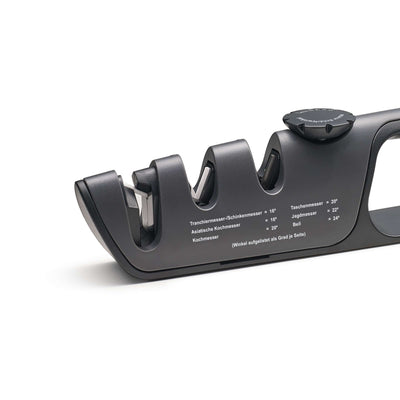 Kuppels FLEX SHARP Messerschärfer, Küchen-Accessoire, kompakte und praktische Messerschärfer in schwarzem Design