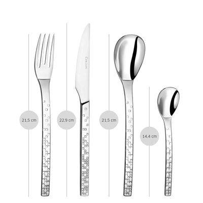 PIX'ELLE 3D ensemble de couverts 24-pièces